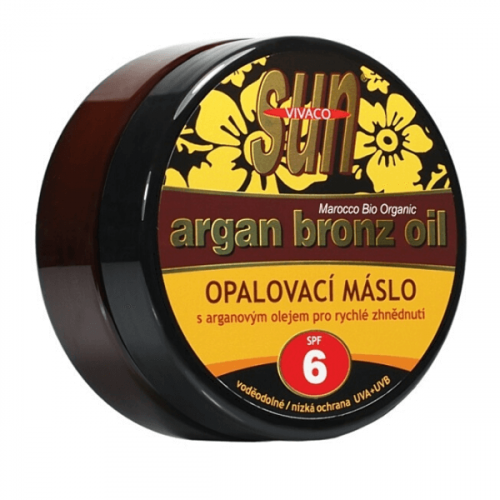Masło z olejkiem arganowym szybko brązujące SPF6 VIVACO 200 ml