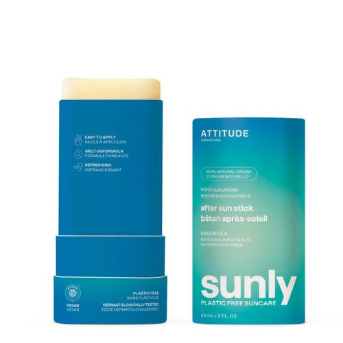 Zklidňující krém po opalování ATTITUDE Sunly s mátou a okurkou 60g