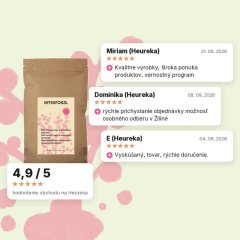 Mix mandlí, kešu a sušených brusníc Emerosa 250g, hodnotenia zákazníkov