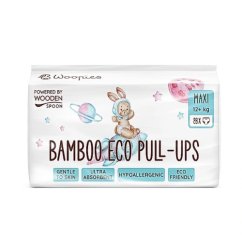 Pieluchomajtki Woopies dla dzieci ECO (12+kg) Drewniana łyżka 28 szt.