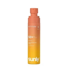 Minerálny opaľovací krém v spreji ATTITUDE Sunly SPF 50+ s vôňou tropického kokosu 75 ml