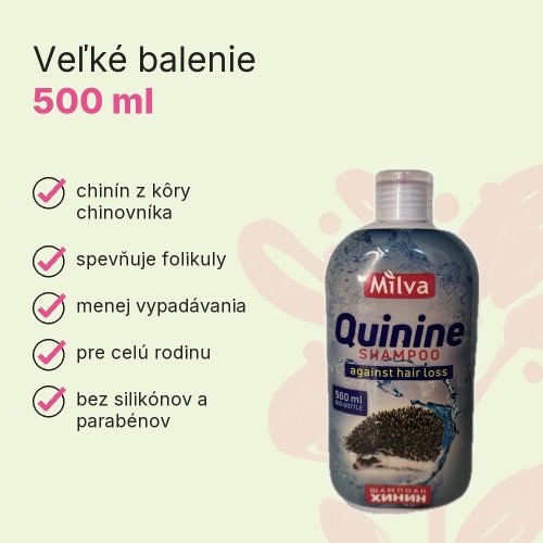 Šampón chinín 500ml, výhody