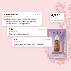 Jemné čistící mléko Luminous Rose Alteya Organics 3ml vzorek, hodnocení zákazníků