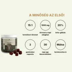 Málnás ízű, oroszlánsörény gomba kivonatot tartalmazó gumicukor Hrotlife 60db.