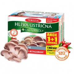 Hliva ustricovitá + lactobacily TEREZIA 60+60 kapsúl Hliva ustricovitá + lactobacily TEREZIA 60+60 kapsúl