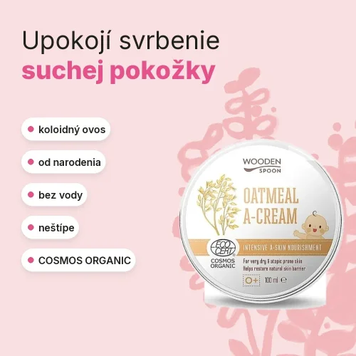 Hydratačné maslo s ovsenými vločkami na atopický ekzém Wooden Spoon 100ml, výhody