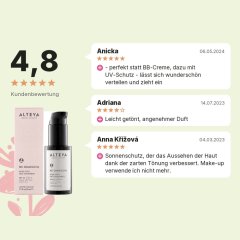 Gesichtsserum mit Sonnenschutz SPF25 Bio Damascena Alteya Organics 50 ml, Kundenbewertungen Gesichtsserum mit Sonnenschutz SPF25 Bio Damascena Alteya Organics 50 ml, Kundenbewertungen