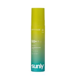 Minerálny opaľovací krém v spreji ATTITUDE Sunly SPF 50+ bez vône 75 ml Minerálny opaľovací krém v spreji ATTITUDE Sunly SPF 50+ bez vône 75 ml