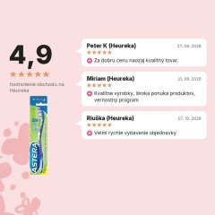 Zubná kefka Astera Active 3 hard AROMA, hodnotenia zákazníkov