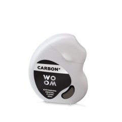 Expanding black dental floss WOOM 30m Expanding black dental floss WOOM 30m