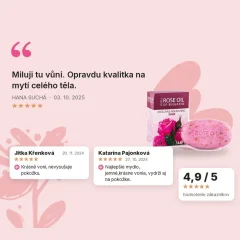 Mydlo s ružovým olejom Regina Roses 100 g, hodnotenia zákazníkov