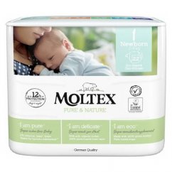 Pieluszki dla noworodków Moltex Pure & Nature 2-4 kg 22 szt.