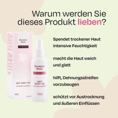 Verwöhnendes Körperöl für trockene Haut Diamond Rose Biofresh 150 ml