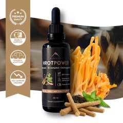 Hrotpower - tinktura z Cordyceps + B-komplex + Ashwagandha Hrotlife 60ml