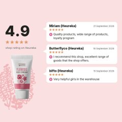 Organic Cream Deodorant Flowers with Innovative Wooden Spoon Applicator 40 ml, shop rating on Heureka