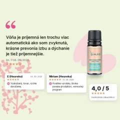 Aromaterapeutická zmes esenciálnych olejov Dýchacie cesty Venoc 10ml, hodnotenia zákazníkov
