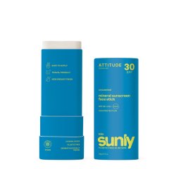 Dětská 100% minerální ochranná tyčinka na obličej a rty od značky ATTITUDE (SPF 30) bez vůně 20g Dětská 100% minerální ochranná tyčinka na obličej a rty od značky ATTITUDE (SPF 30) bez vůně 20g