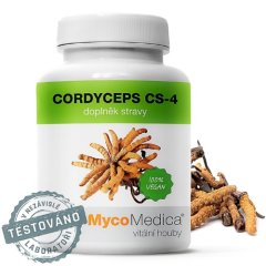 Cordyceps v optimální koncentraci MycoMedica 90 rostlinných kapslí