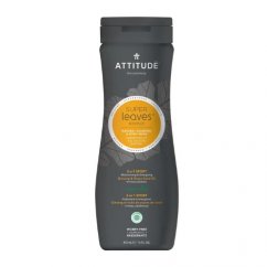 Prírodný pánsky šampón a telové mýdlo (2 v 1) ATTITUDE Super leaves s detoxikačným účinkom - normálne vlasy 473ml