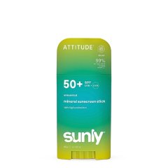 Minerálny opaľovací krém ATTITUDE Sunly SPF 50+ bez vône 60 g