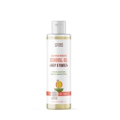 Organiczny olejek pod prysznic do usuwania kremu SPF Mango Baby & Family Wooden Spoon 200ml