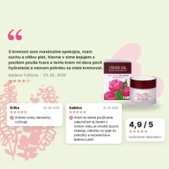 Denný pleťový krém s ružovým olejom Regina Roses 50 ml, hodnotenia zákazníkov