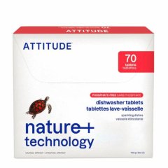Tablety do umývačky riadu bez fosfátov Attitude 70 dávok Tablety do umývačky riadu bez fosfátov Attitude 70 dávok