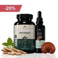 Nyugalom és egyensúly - Reishi tinktúra 50ml és Ashwagandha 90db Hrotlife Nyugalom és egyensúly - Reishi tinktúra 50ml és Ashwagandha 90db Hrotlife