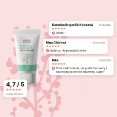 Organiczny kremowy dezodorant Sensitive z innowacyjnym aplikatorem Wooden Spoon 40 ml, opinie klientów
