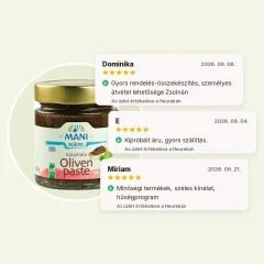 Kalamata olívapaszta organikus minősített Naturland Fair MANI 180g Kalamata olívapaszta organikus minősített Naturland Fair MANI 180g