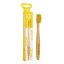 Dětský bambusový kartáček na zuby se žlutými štětinami NORDICS