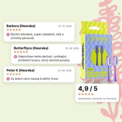 Náhradné hlavice na sonické zubné kefky Fialové Nordics Oral Care 2ks, hodnotenia zákazníkov