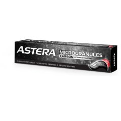 Gelová zubní pasta s mikrogranulemi s aktivním uhlím Carbon Astera 75ml Gelová zubní pasta s mikrogranulemi s aktivním uhlím Carbon Astera 75ml