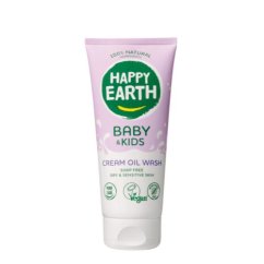 Prírodný baby & kids hydrofilný umývací olej pre suchú a citlivú pokožku Happy Earth 200ml