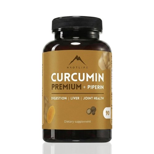 Kurkumin Premium s piperinem Hrotlife 90cps