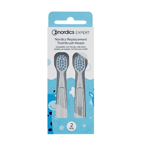 Replacement heads for children's sonic toothbrushes Blue Nordics 2pcs