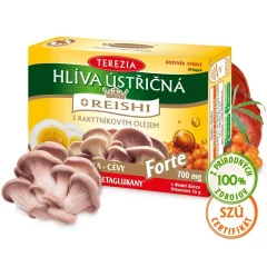 Hliva ustricovitá s rakytníkovým olejom a reishi forte TEREZIA 60 kapsúl Hliva ustricovitá s rakytníkovým olejom a reishi forte TEREZIA 60 kapsúl