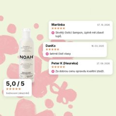 Čistící šampon na vlasy Zelený čaj a bazalka Noah 250ml, hodnocení zákazníků Čistící šampon na vlasy Zelený čaj a bazalka Noah 250ml, hodnocení zákazníků