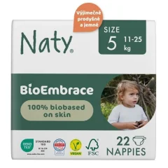 Naty Bioembrace Junior pelenkák 11 - 25 kg (22 db)