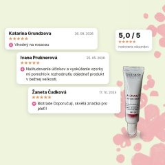 Obnovujúci krém pre pleť náchylnú na červené škvrny s SPF 30 Acnaut Biotrade 5ml vzorka, hodnotenia zákazníkov
