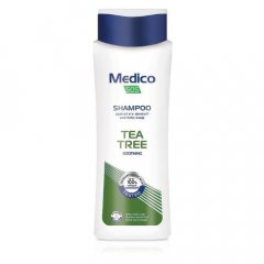 Upokojujúci šampón proti lupinám s Tea Tree Medico SOS 390ml