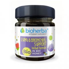 Včelí med - bylinková podpora plic a průdušek Bioherba 280g
