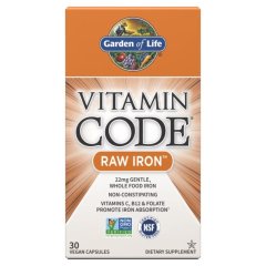Vitamin Code RAW żelazo Garden of Life 30 szt.