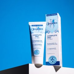 Prírodná remineralizačná zubná pasta Complete Pro s "tekutou sklovinou" Nordics 75ml Prírodná remineralizačná zubná pasta Complete Pro s "tekutou sklovinou" Nordics 75ml