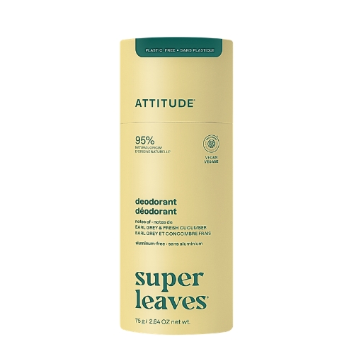 Natural deodorant Attitude Super leaves - Earl Grey and cucumber 75g PLASTIC-FREE