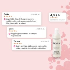 Noah regeneráló sampon argánolajjal 250ml, vásárlói értékelések