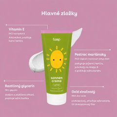 Prírodný opaľovací krém pre celú rodinu spf 30 Boep 200ml