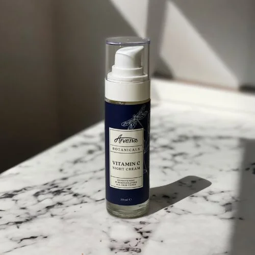 Vitamin C - noční krém / ošetření pro všechny typy pleti Arvena Botanicals 30ml