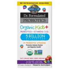 Dr. Formulated Probiotika pro děti žvýkací s příchutí lesního ovoce a třešně Garden of Life 30ks