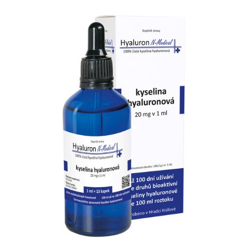 100% bioaktívna kyselina hyalurónová Hyaluron (roztok) N-Medical 100ml